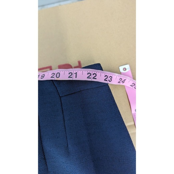 NWT MM LAFLEUR Size +3 Skirt‎ Pencil Straight Textured Galaxy Blue Back Zip - Picture 8 of 9